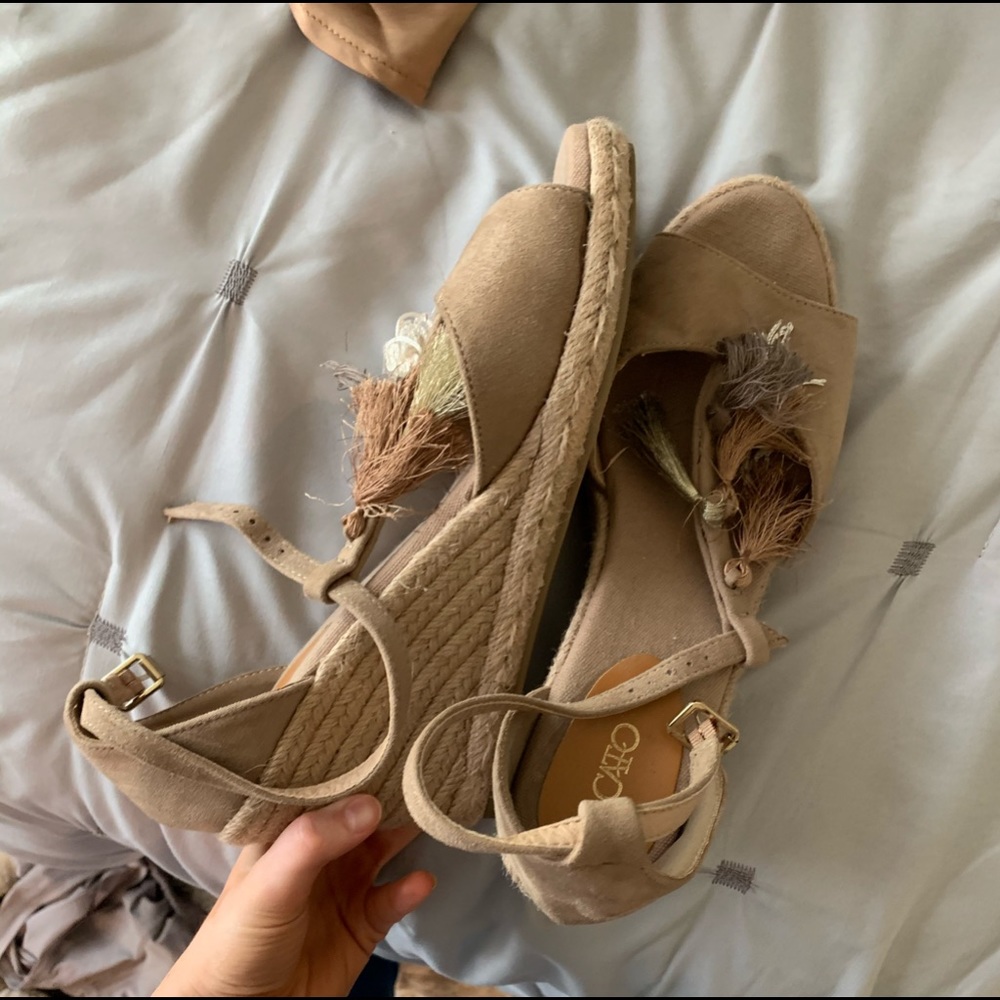 Wedges with Tassels